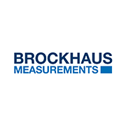 Logo di Brockhaus Measurements con testo blu su sfondo bianco, simbolo di strumenti di misurazione avanzati.