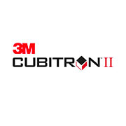 Logo di 3M Cubitron II con design moderno e colori rosso e nero su sfondo bianco.