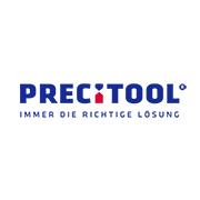 Logo di PRETOOL con slogan Immer die richtige Lösung su sfondo bianco.