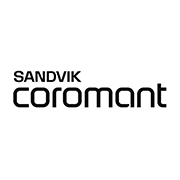 Logo di Sandvik Coromant, azienda specializzata in utensili da taglio e soluzioni per l'industria manifatturiera.