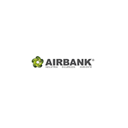 Logo di Airbank con simbolo verde a spirale e testo nero su sfondo bianco, rappresentante soluzioni ambientali industriali.