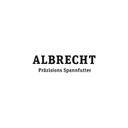 Logo di Albrecht Präzisions Spannfutter con testo nero su sfondo bianco.