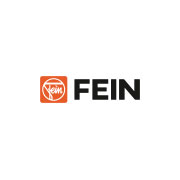 Logo di FEIN con sfondo bianco, caratteri neri e simbolo arancione aziendale a sinistra.