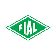 Logo verde FIAL in un rombo, con lettere bianche su sfondo verde. Design semplice e moderno.