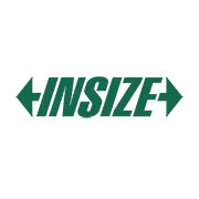 Logo di INSIZE con il nome in verde e frecce bidirezionali su sfondo bianco, rappresentante precisione e misurazione.