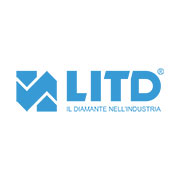 Logo LITD, azienda specializzata nel settore industriale, con slogan Il Diamante Nell'Industria in blu.