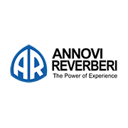 Logo di Annovi Reverberi con il motto The Power of Experience su sfondo bianco.