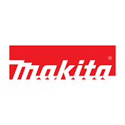 Logo Makita su sfondo rosso, rappresenta un marchio noto di utensili elettrici professionali.