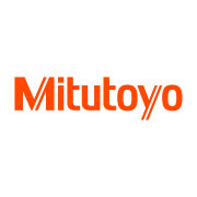 Logo di Mitutoyo, azienda giapponese leader in strumentazione di misurazione di precisione, caratteri arancioni su fondo bianco.