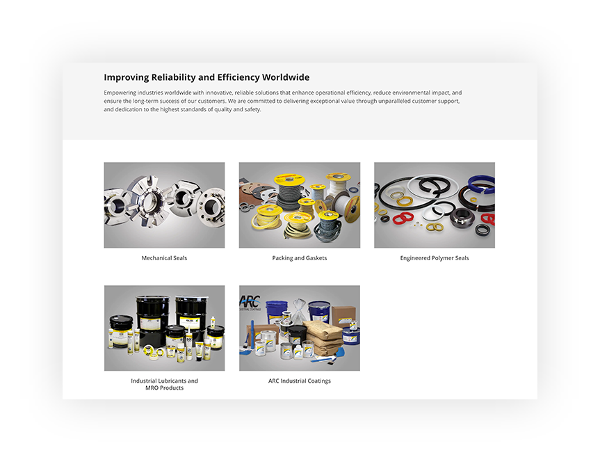 Prodotti industriali innovativi: guarnizioni, lubrificanti, rivestimenti e sigilli per efficienza e affidabilità globale.