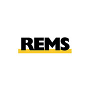 Logo REMS con testo nero su sfondo bianco, sottolineato in giallo.