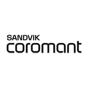 Logo di Sandvik Coromant, azienda specializzata in utensili e soluzioni per macchine utensili e lavorazioni industriali.